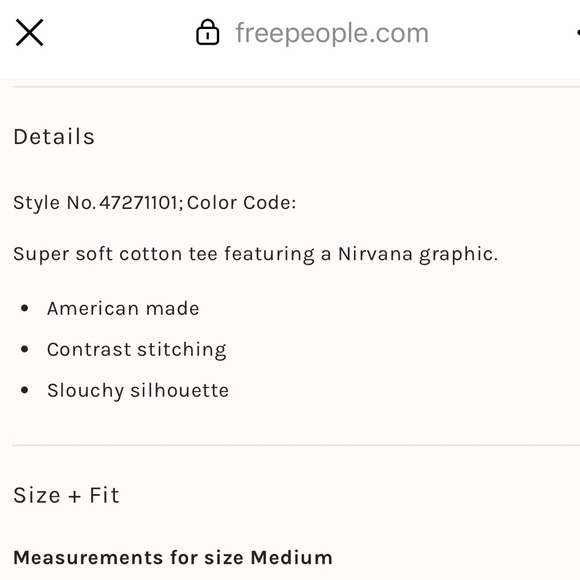 Free People Live Nation Nirvana Graphic Tee - Picture 7 of 7